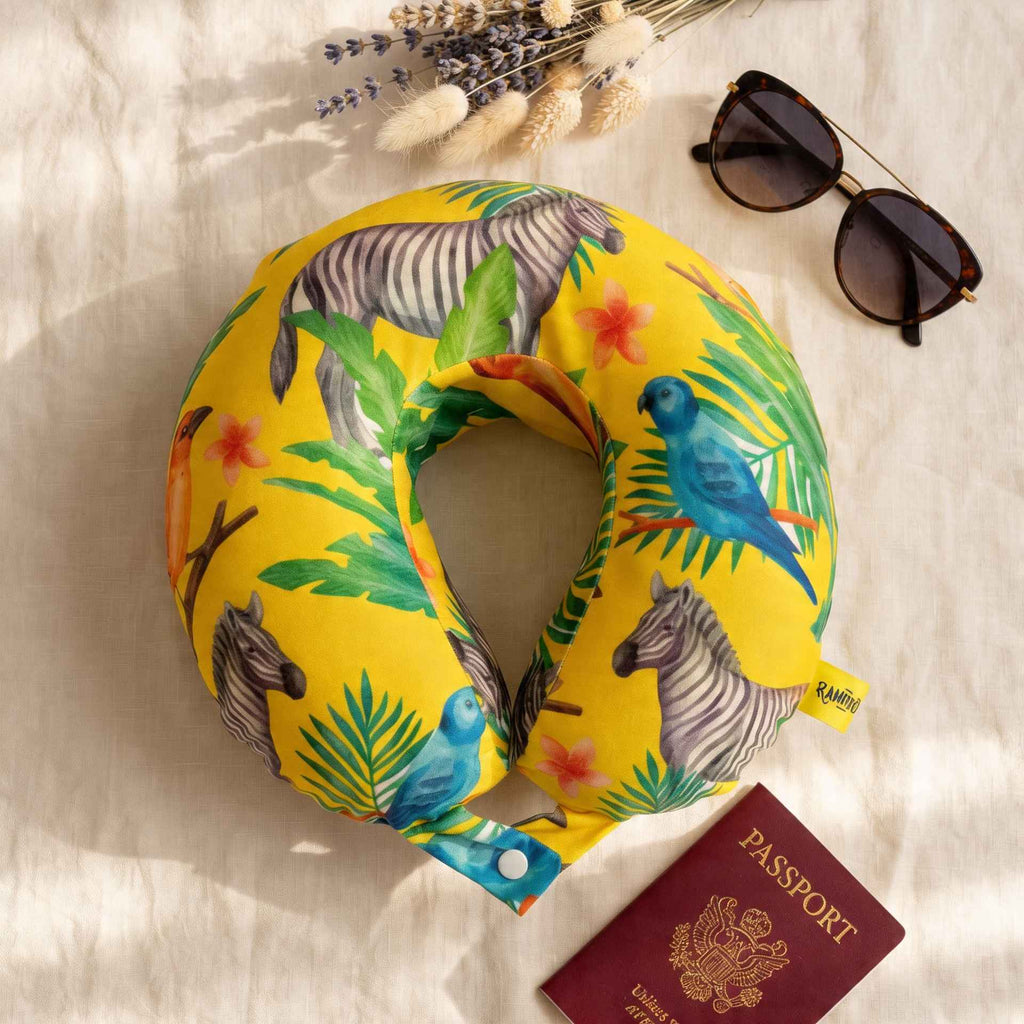 Jungle Vibes Travel Pillow
