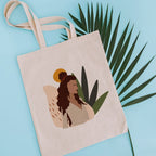 Modern lady tote bag