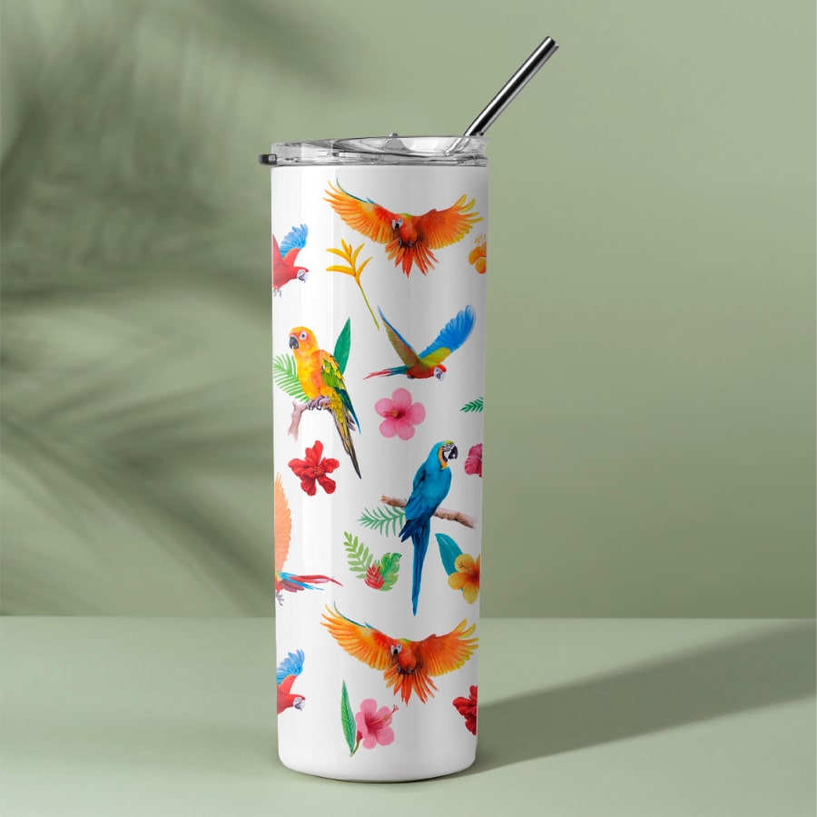 Tropical Sips Steel Tumbler