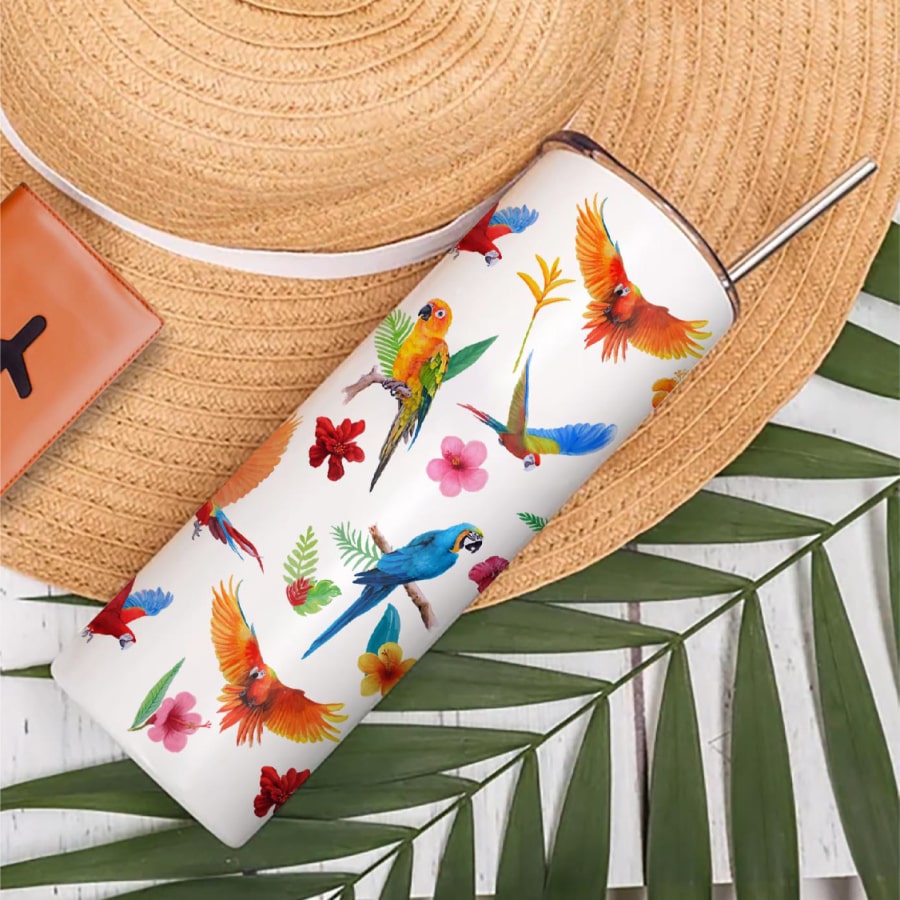 Tropical Sips Steel Tumbler