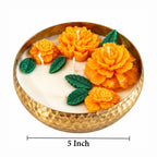 Marigold Bloom Jasmine Scented Candle Bowl
