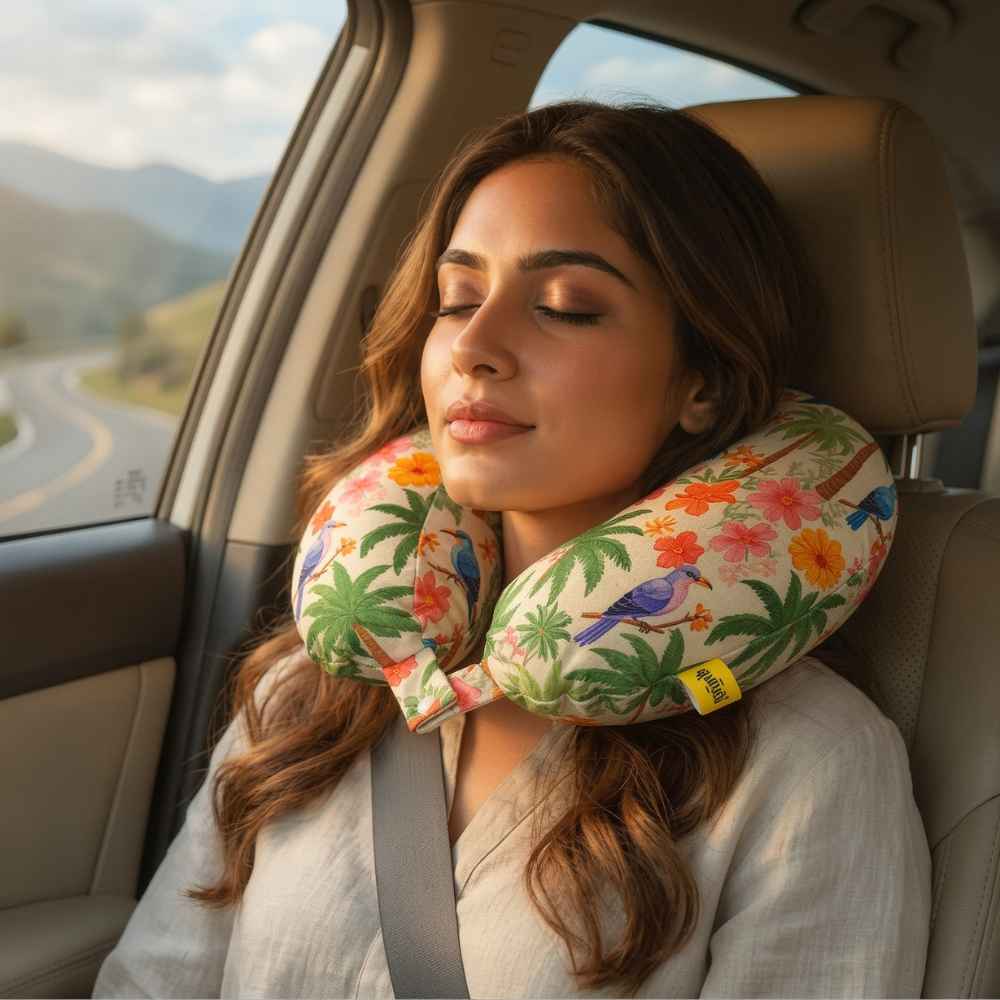 Floral Paradise Travel Neck Pillow