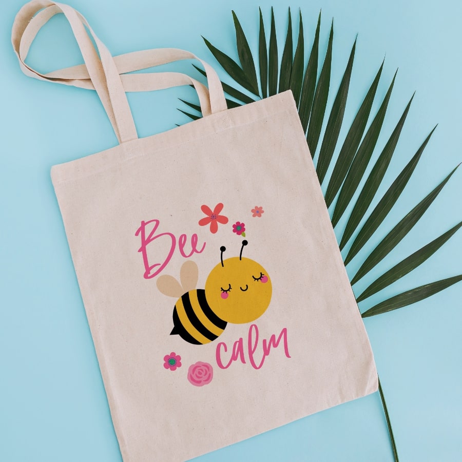 Be calm tote bag