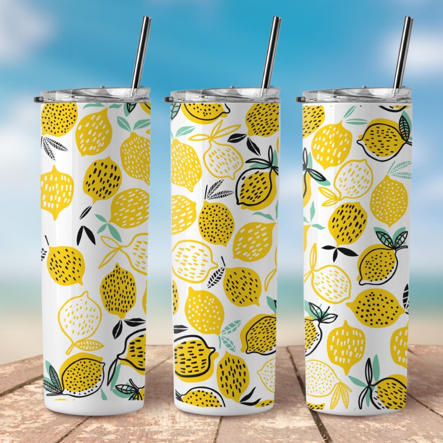 Citrus Sips Steel Tumbler