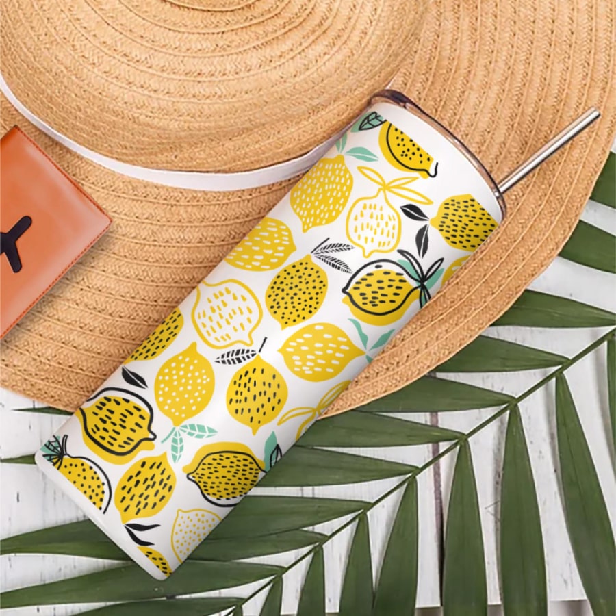 Citrus Sips Steel Tumbler