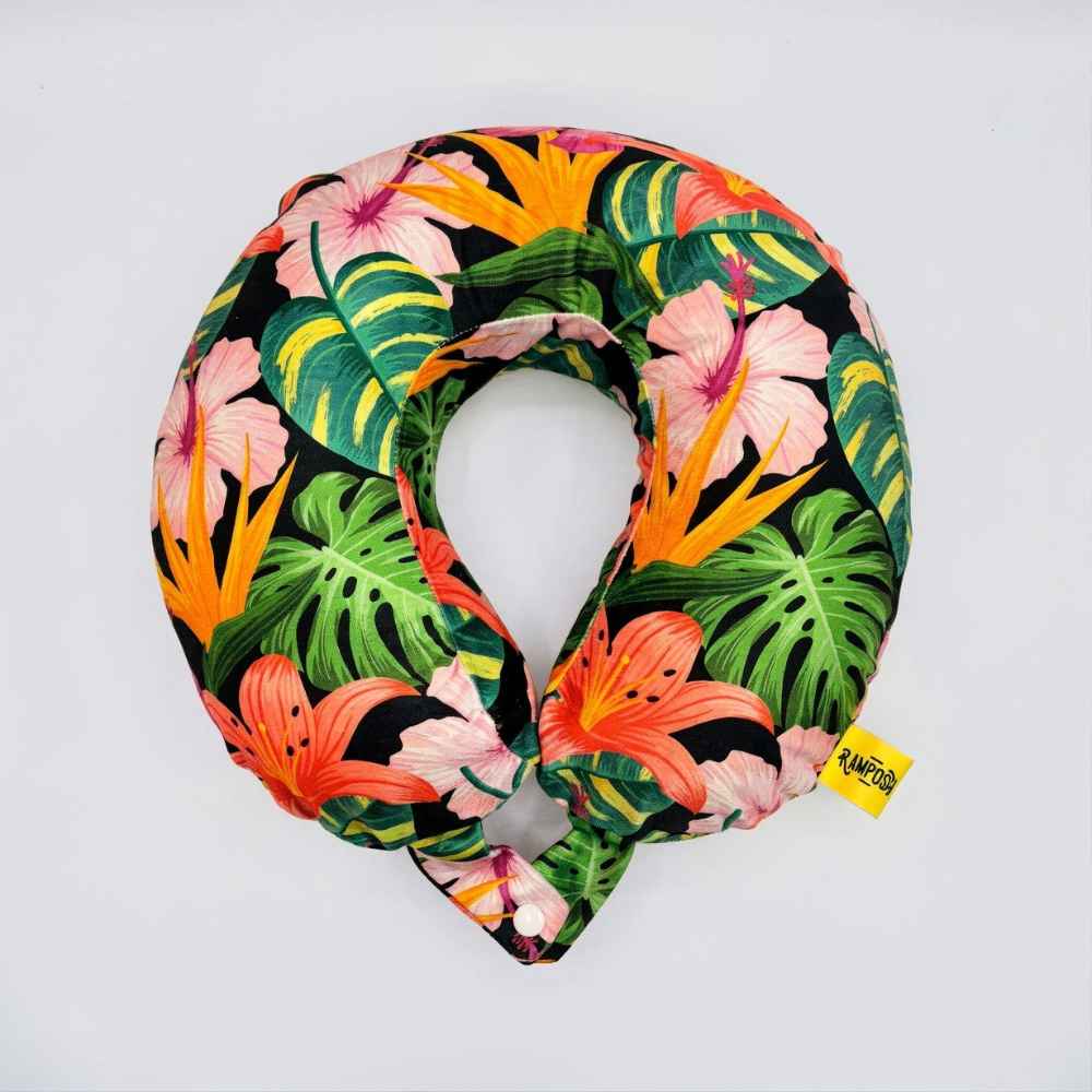 Tropical Bloom Neck Pillow
