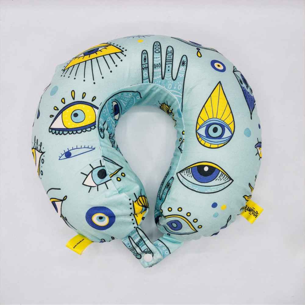 Abstract Eye Art Travel Neck Pillow