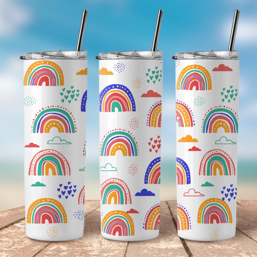 Chasing Rainbows Steel Tumbler