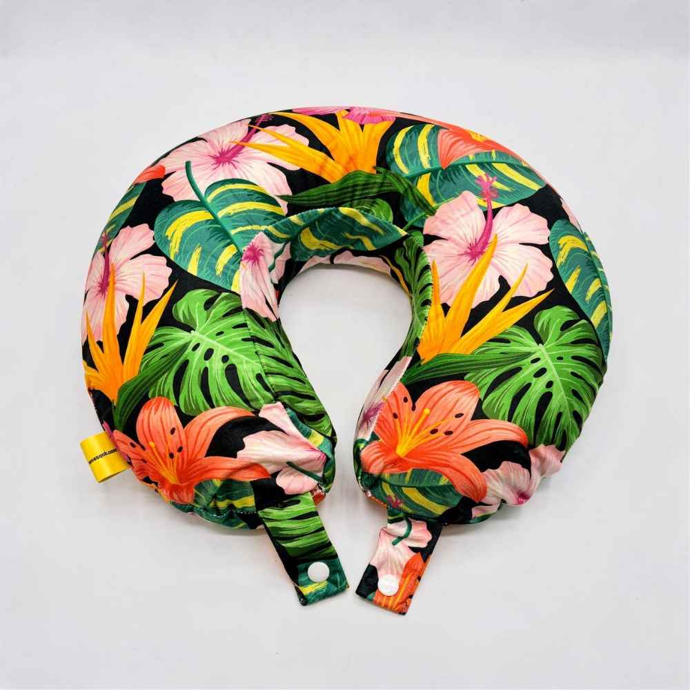 Tropical Bloom Neck Pillow