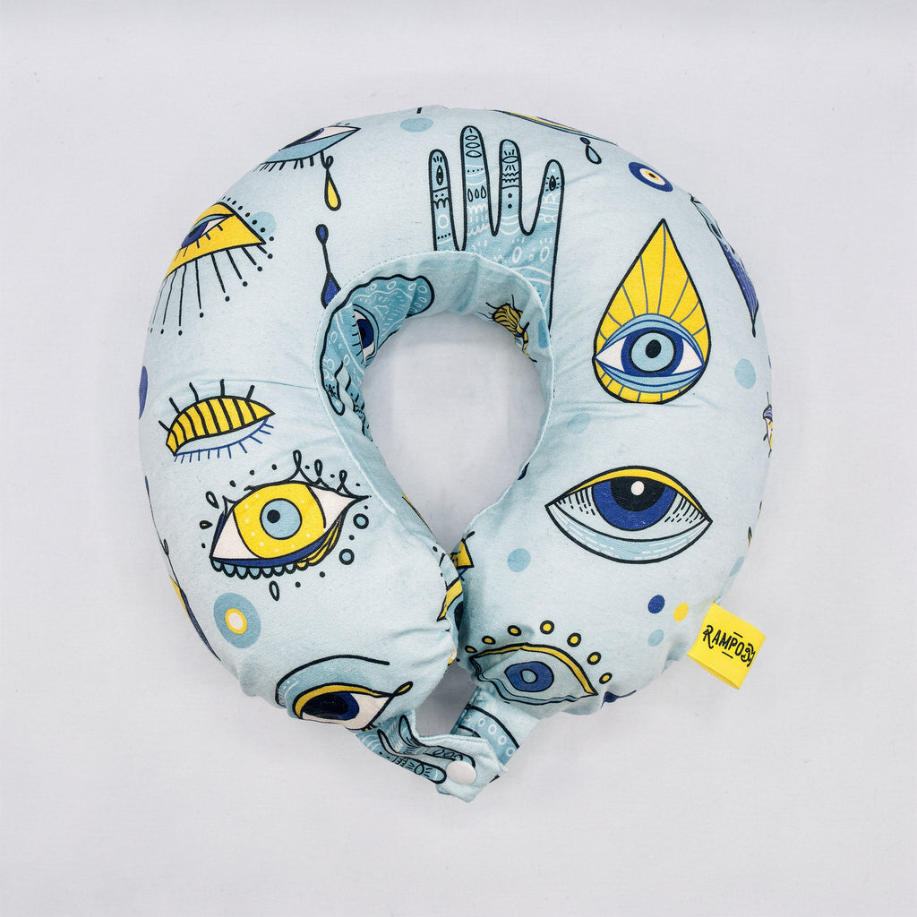 Abstract Eye Art Travel Neck Pillow