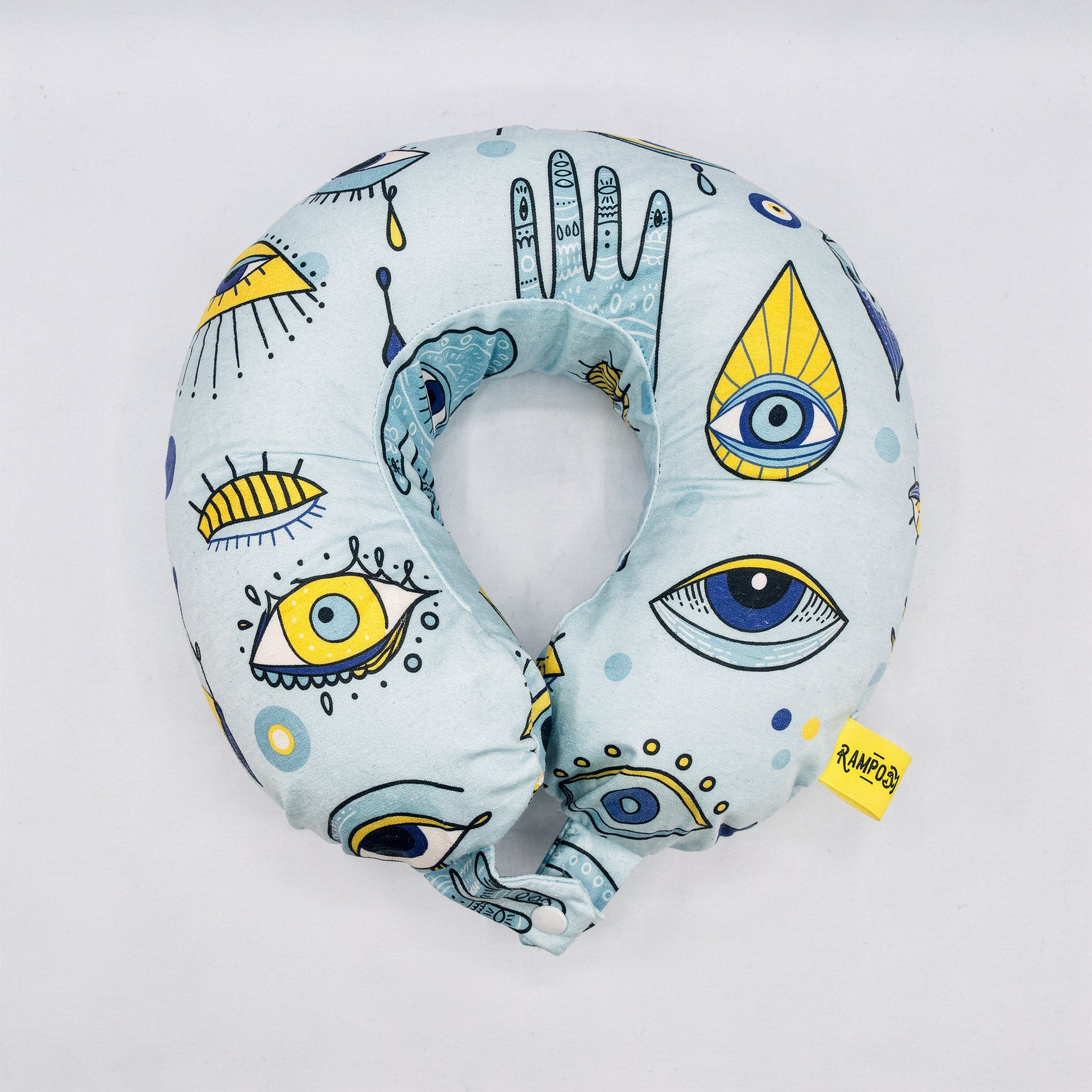 Abstract Eye Art Travel Neck Pillow