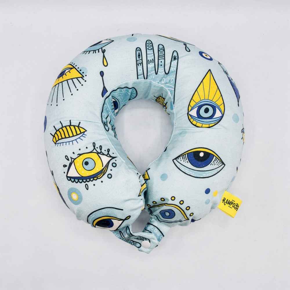Abstract Eye Art Travel Neck Pillow