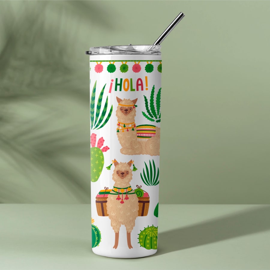 Hola Llama Steel Tumbler