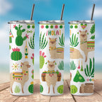 Hola Llama Steel Tumbler