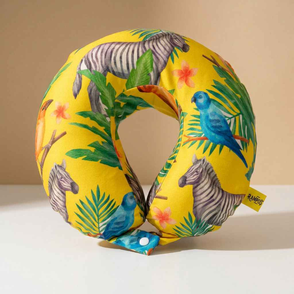 Jungle Vibes Travel Pillow