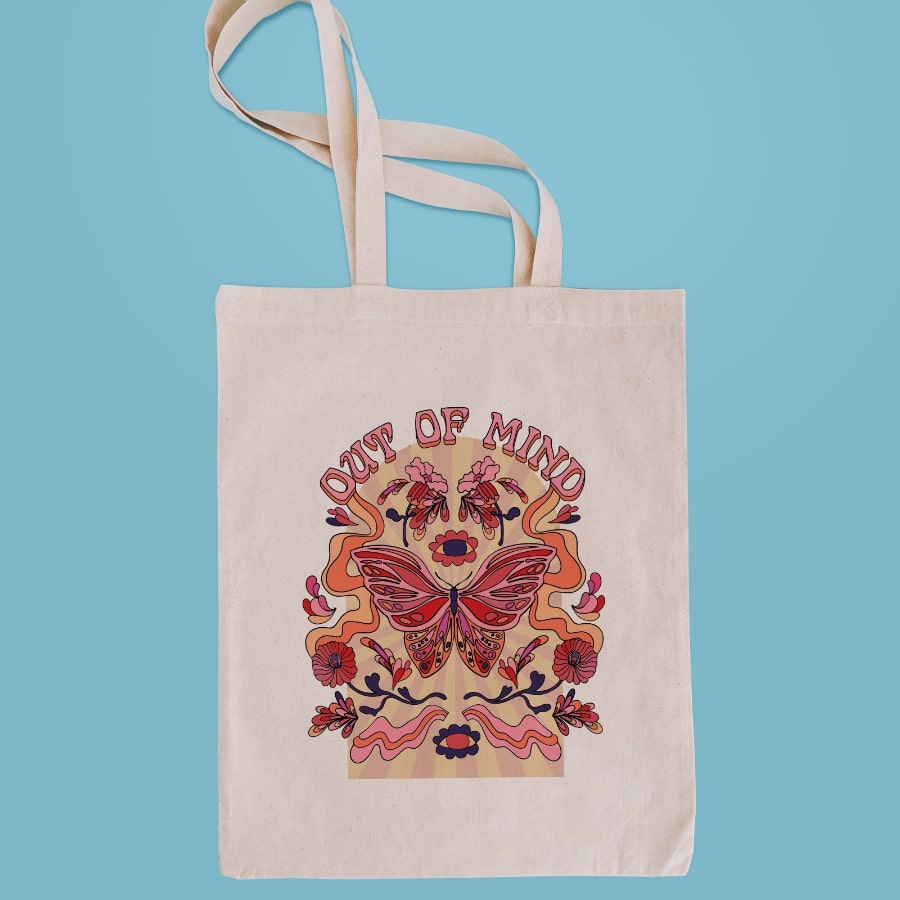Out of mind tote bag