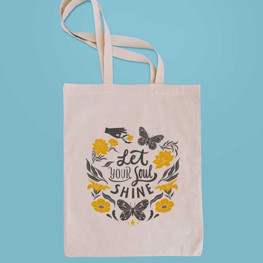 Shine tote bag