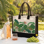Exotic Green Paradise Jute Bag