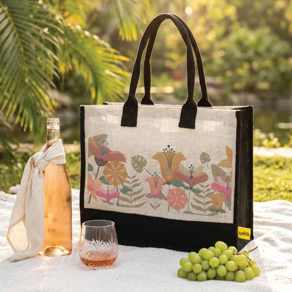 Soft Bloom Jute Bag
