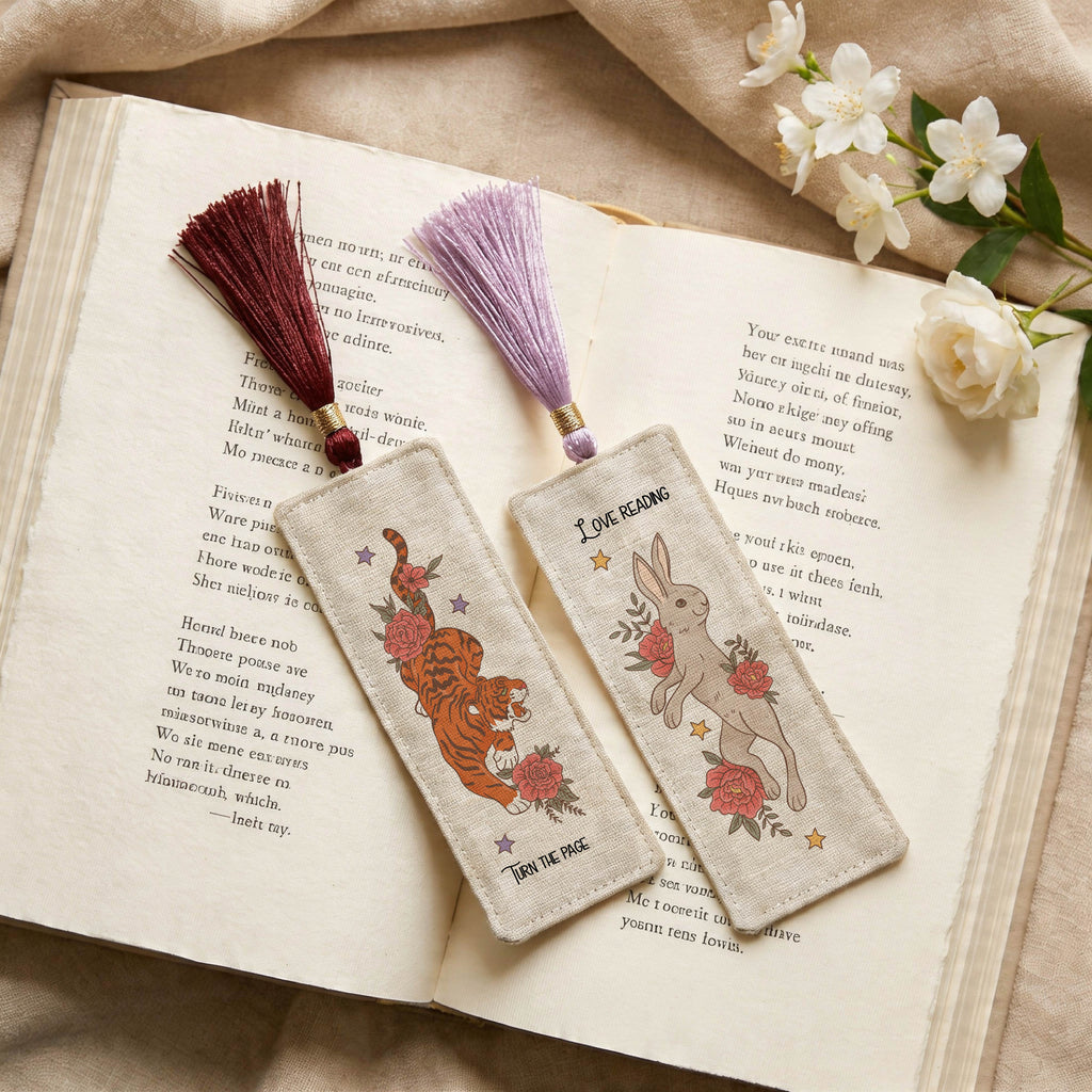 Floral Animal Bookmark Set Of 2