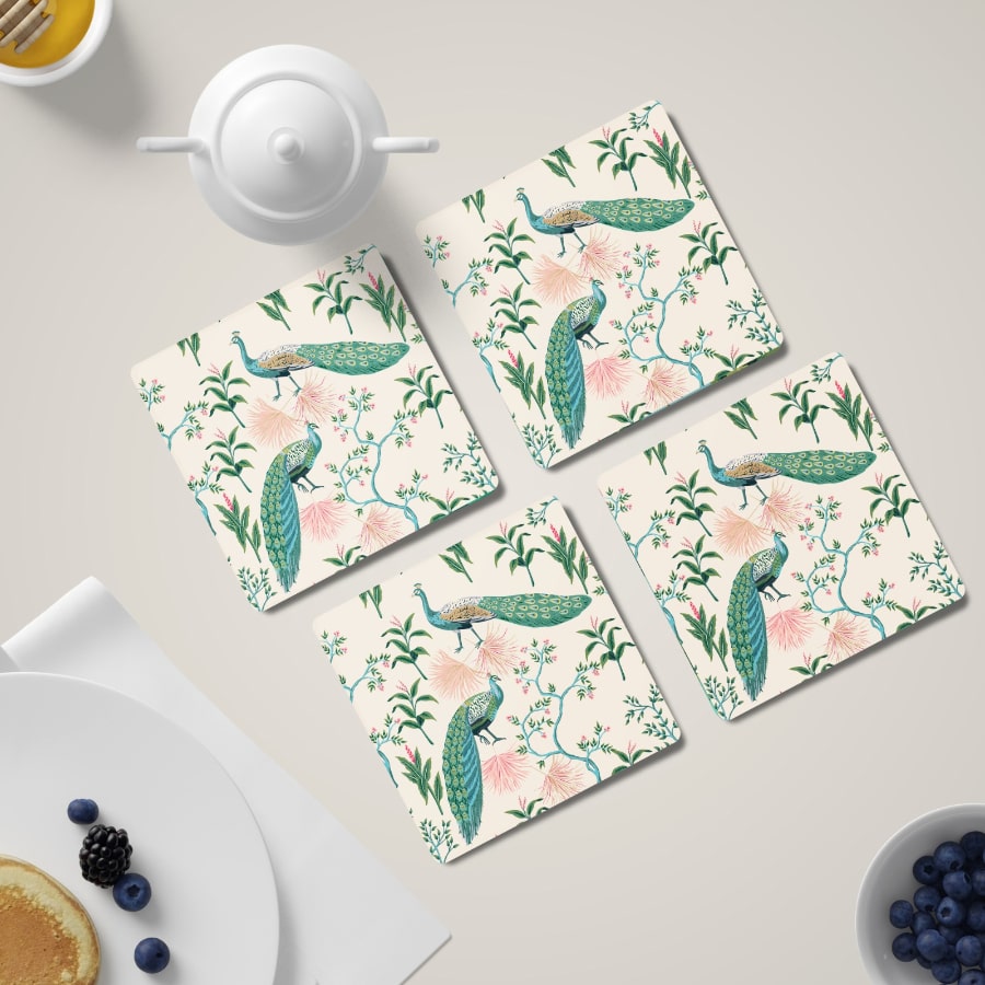 Garden Majesty Peacock Coaster