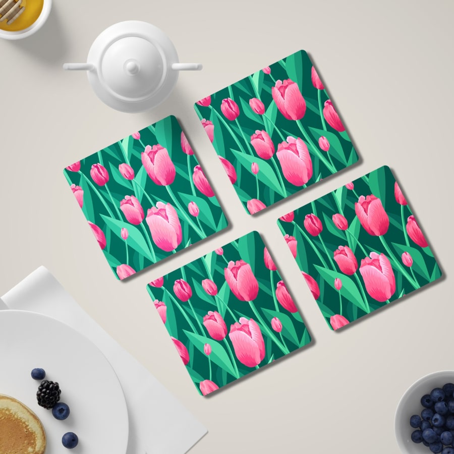 Tulip Blossoms Coaster