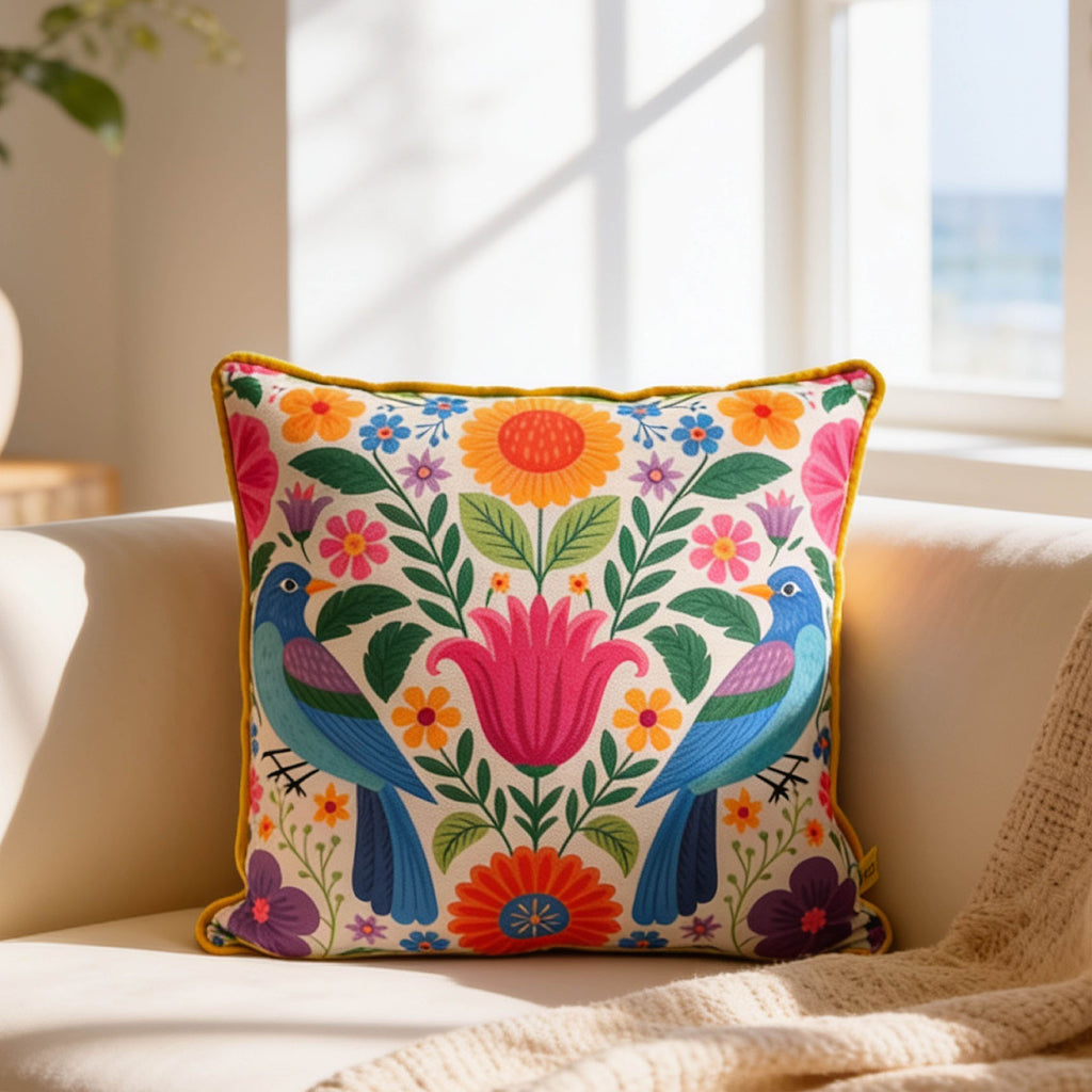 Bloom & Bird Cushion Cover