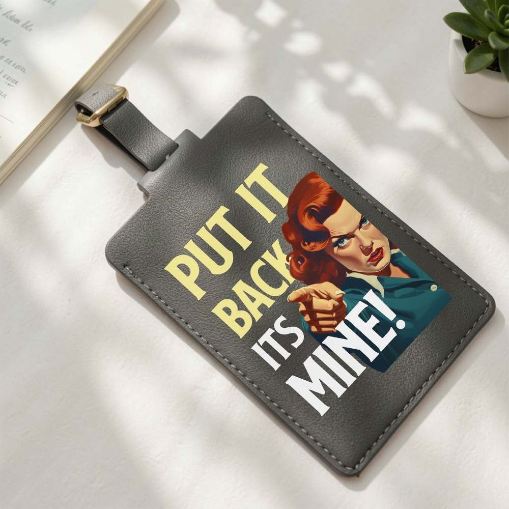 It’s Mine Vegan Leather Bag Tag