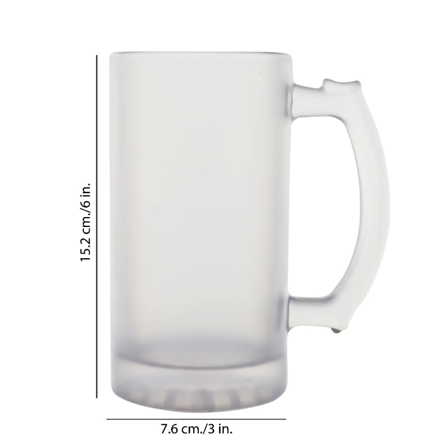 Roar Pop frosted beer mug