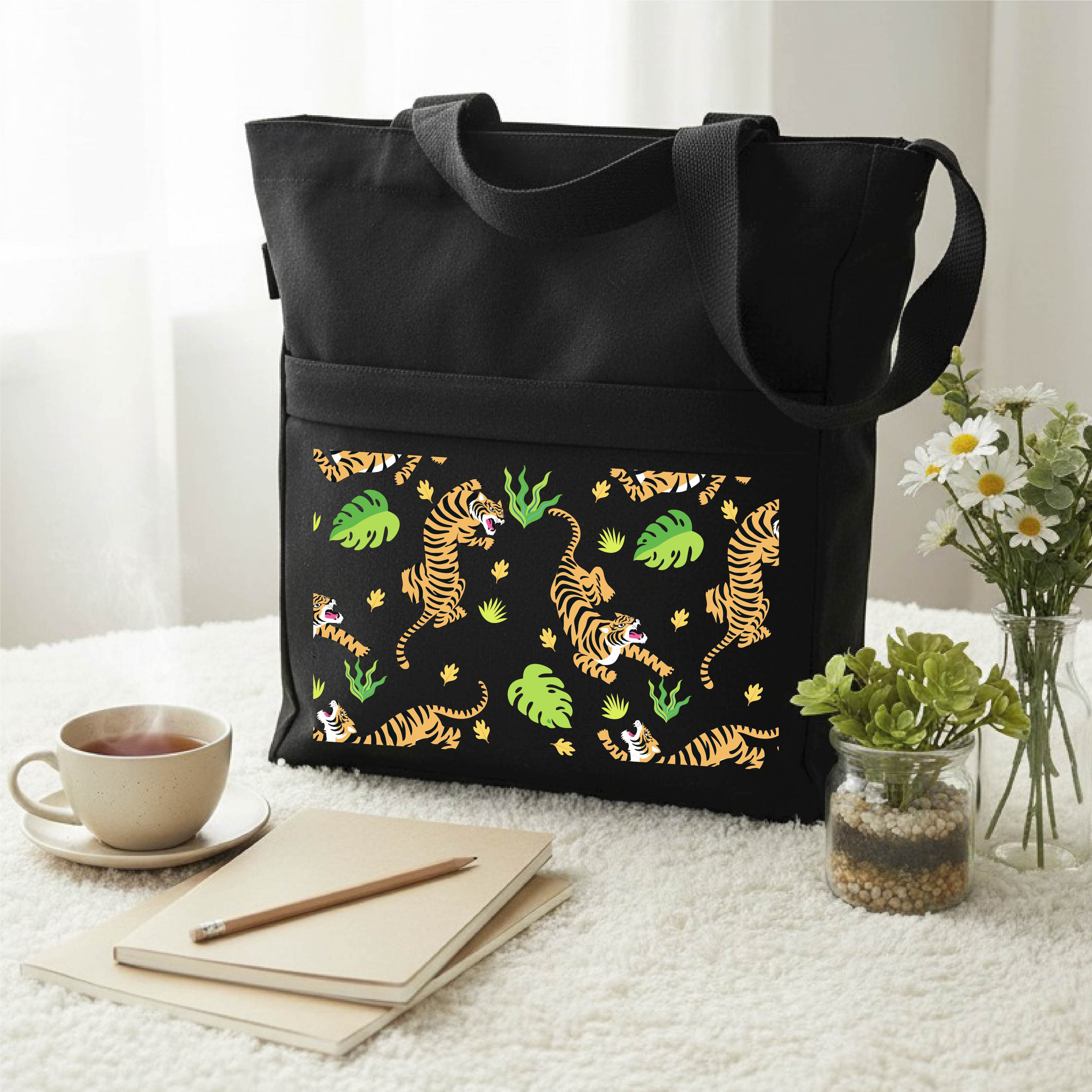 Wild Safari Cotton Tote Bag