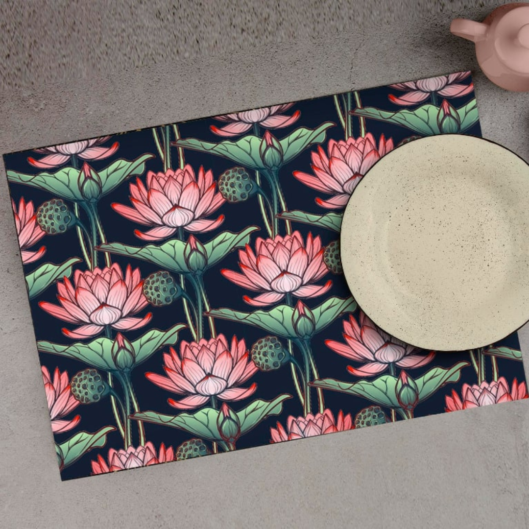 Tranquil Lotus Dining Mat