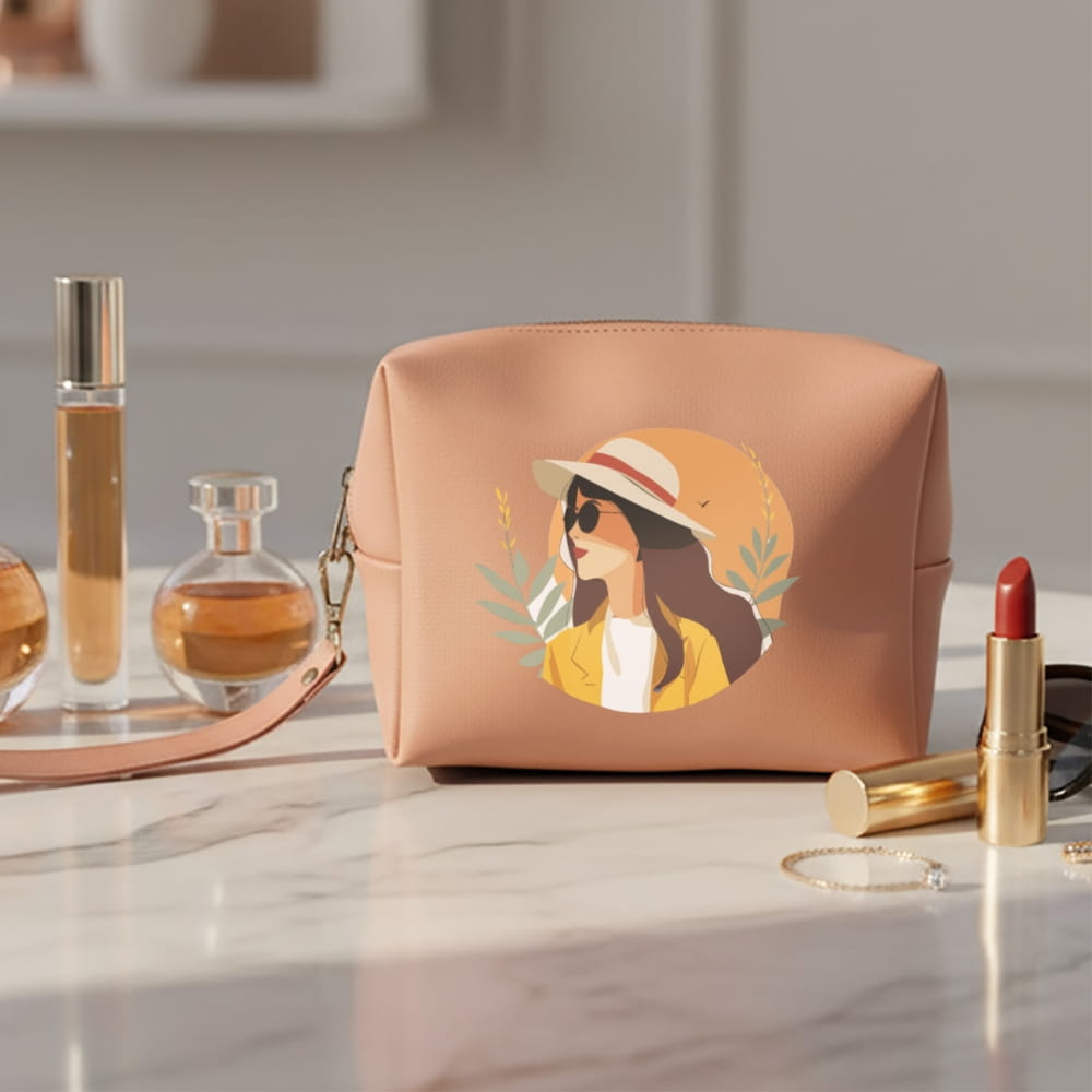 Chic Summer Girl Vegan Leather Pouch
