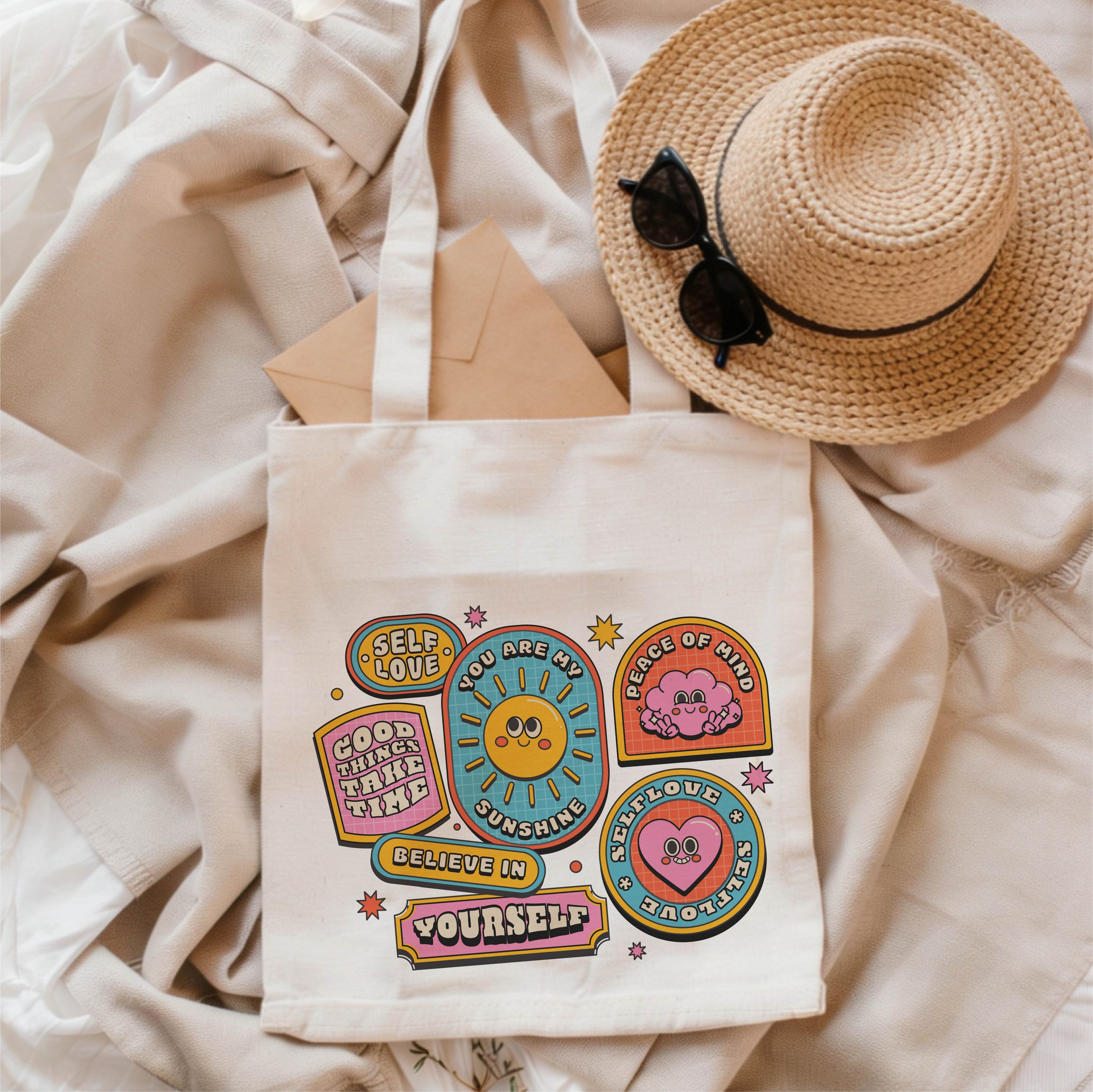 Self Love Cotton Canvas Tote Bag