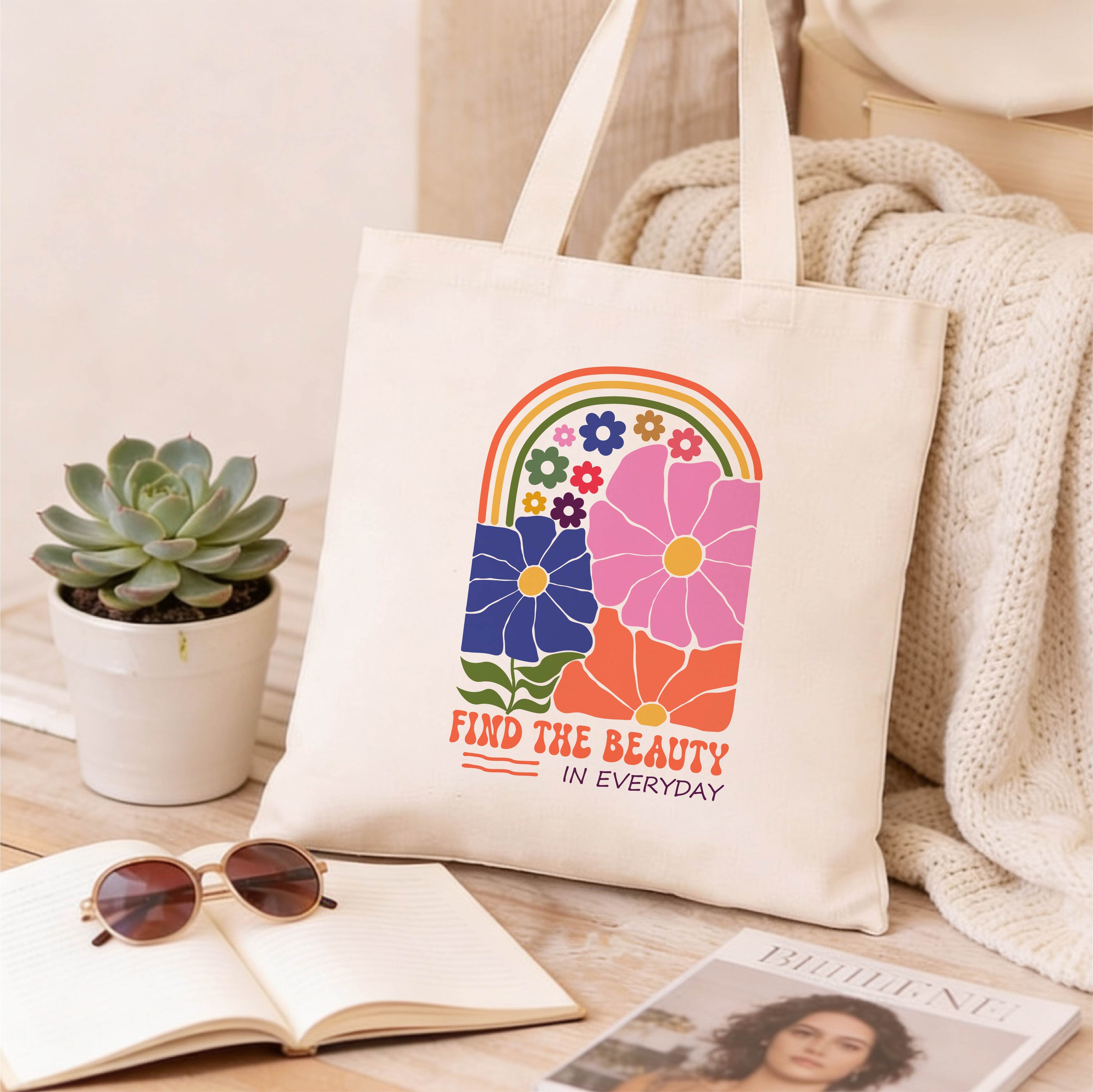 Find the Beauty Canvas Tote Bag