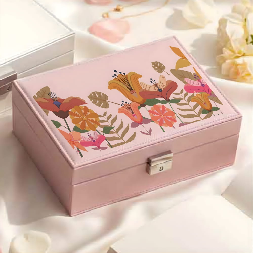 Autumn Bloom Floral Jewellery Organizer Box