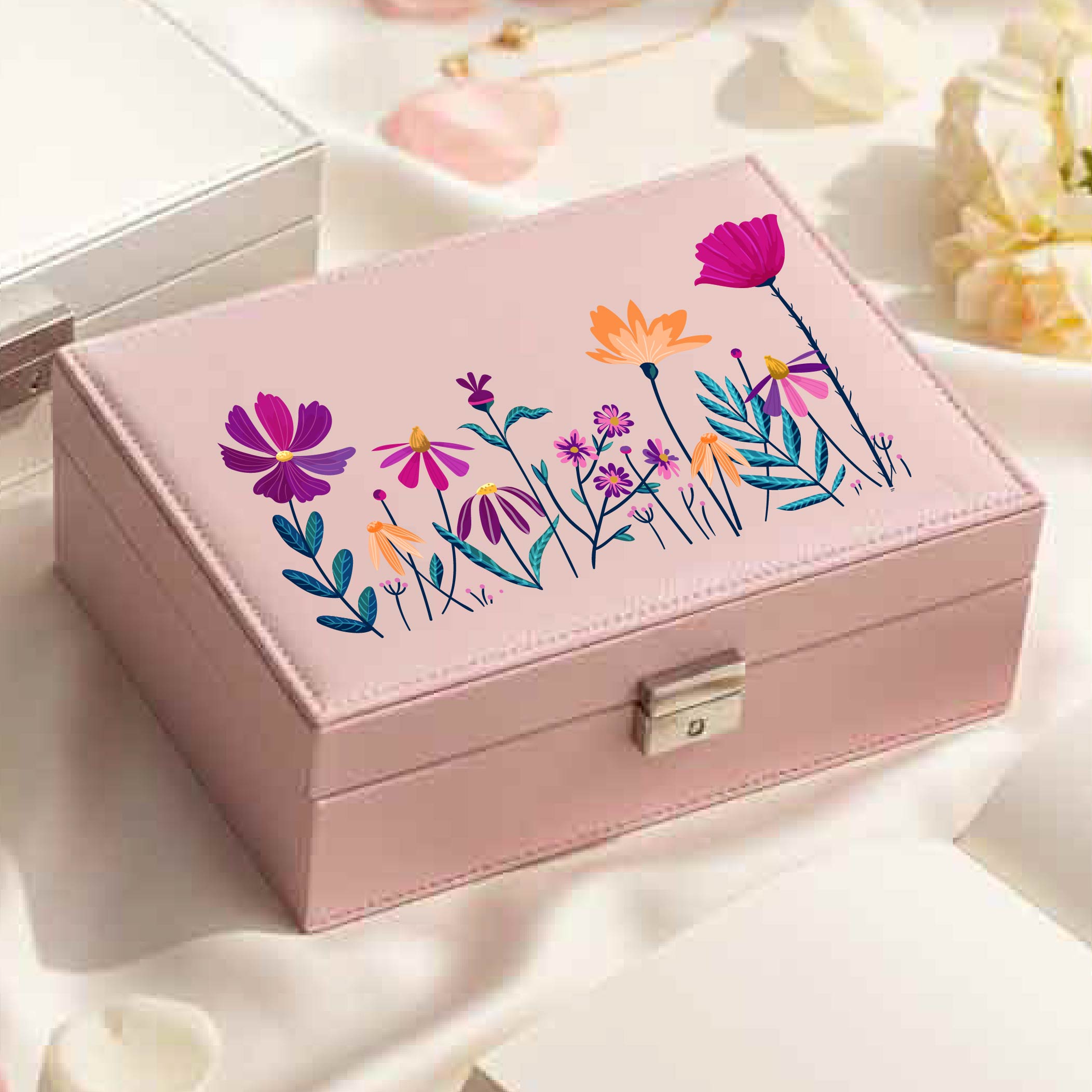 Wildflower Meadow Jewellery Organizer Box