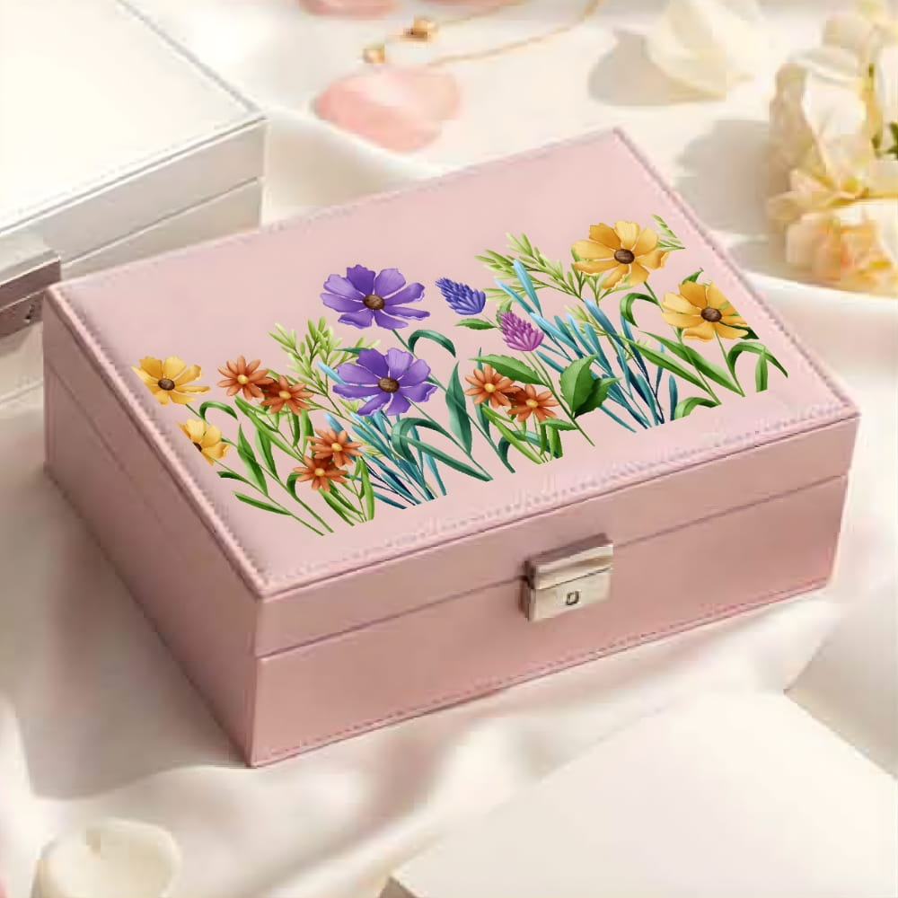 Spring Blossom Floral Jewellery Organizer Box