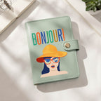 Bonjour Vegan Leather Passport Holder