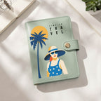 Summer Time Vegan Leather Passport Holder