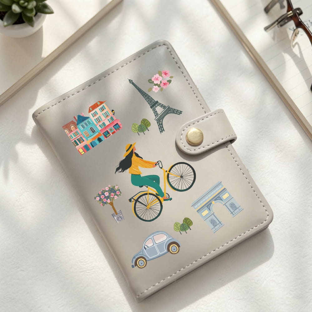 City Day Vegan Leather Passport Holder