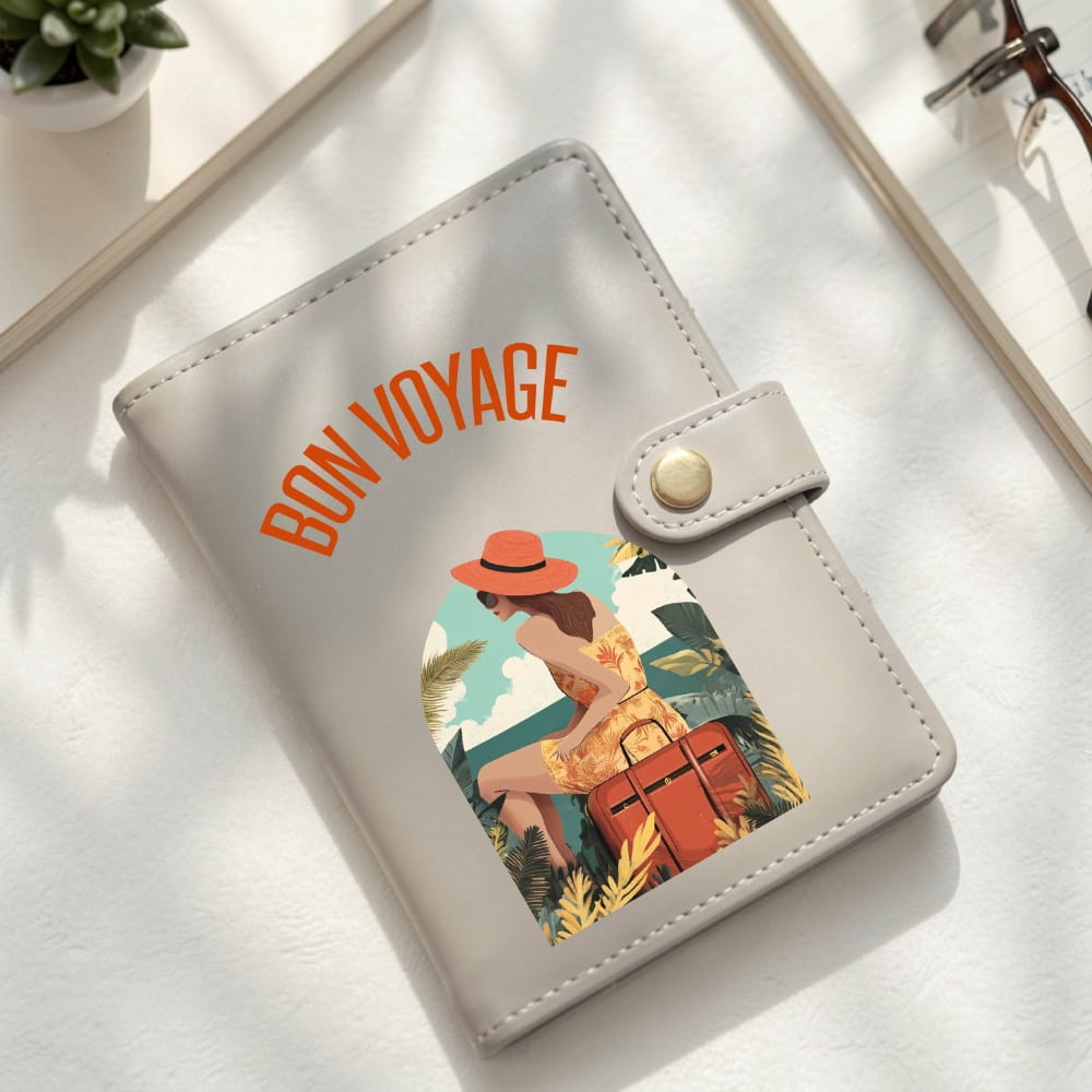 Bon Voyage Vegan Leather Passport Holder