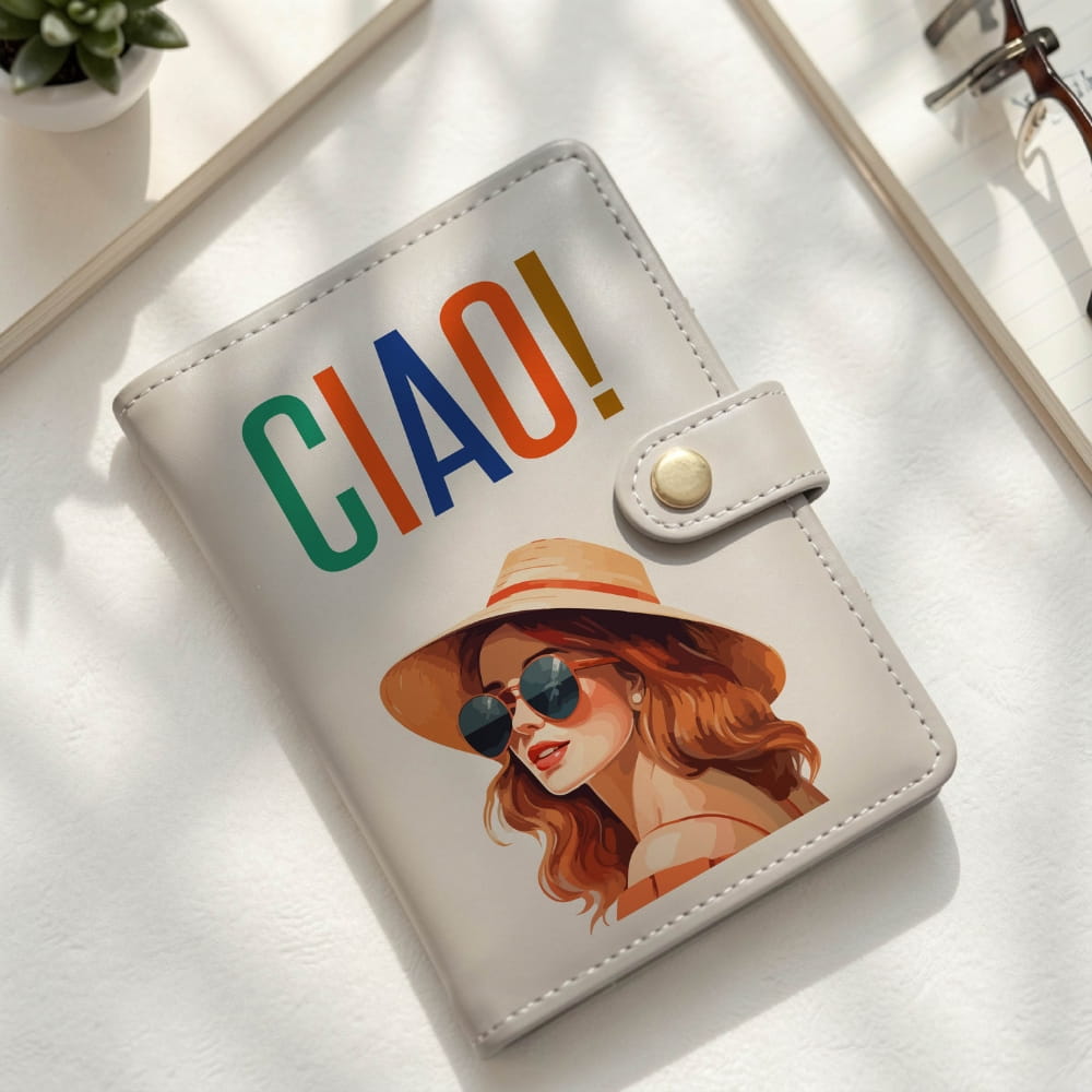 Ciao Vegan Leather Passport Holder