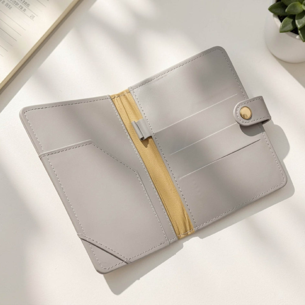 Stamps Vegan Leather Passport Holder