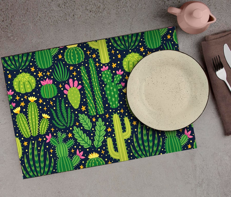 Cactus Fiesta Dining Mat